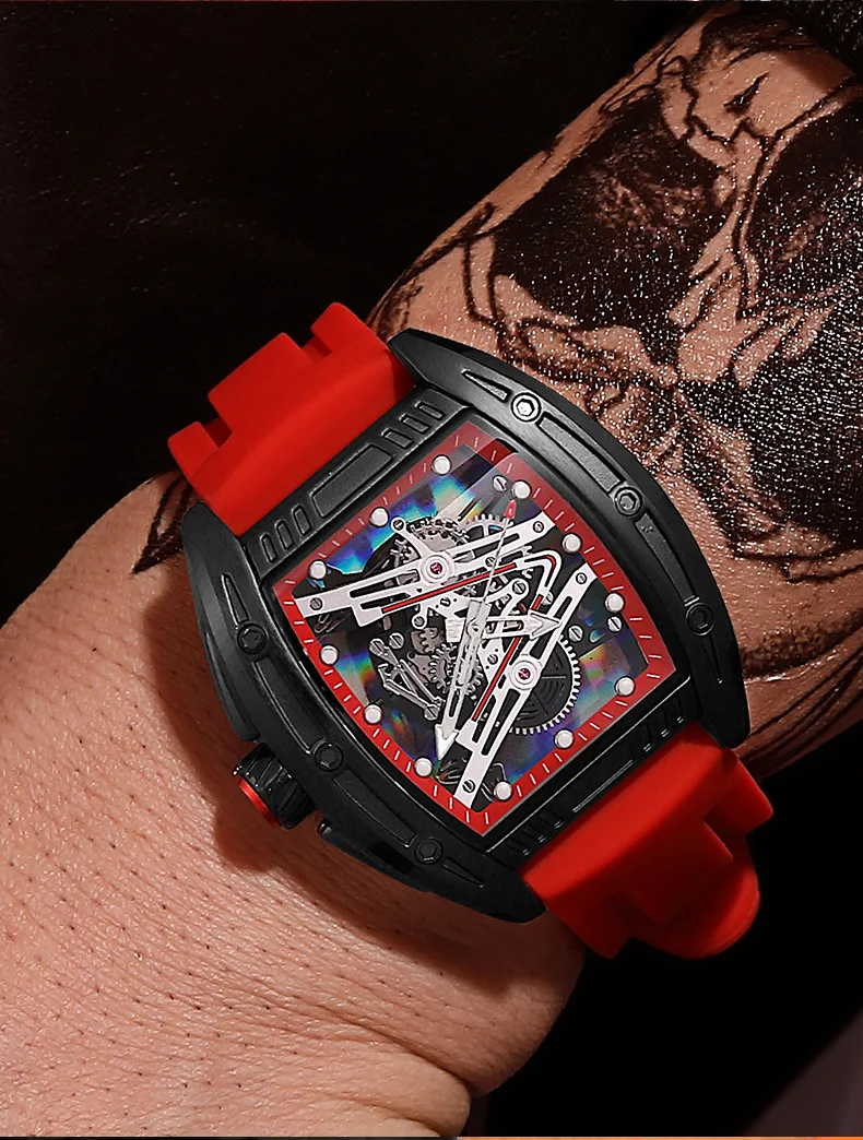 New Barrel-Shaped Watch, Luminous Waterproof, Domineering Sports Quartz Watch, Men's Watch