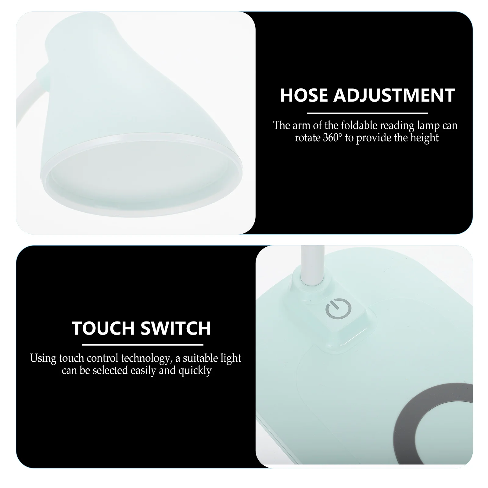 Lampada da scrivania con ricarica wireless Lampada Protezione per gli occhi Ricarica USB Luminosità Luce notturna portatile regolabile per dormitorio