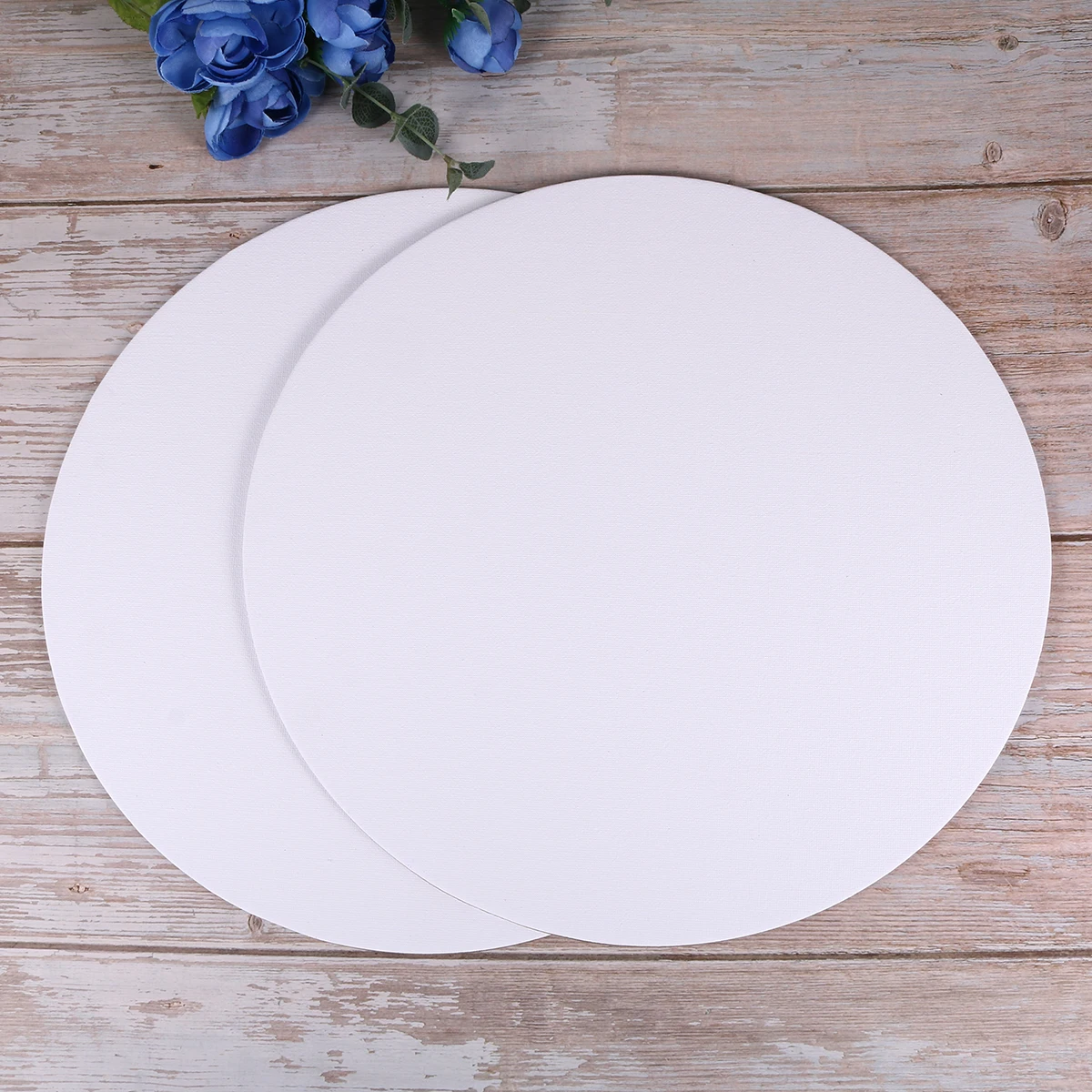

6 PCS Oil Painting Board Canvas Sketchpad Circular Plain Round Circle Drawing for Small