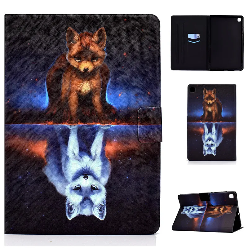 Tablet Abdeckung Für Funda Samsung Galaxy Tab S6 Lite Fall P610 P615 Wolf Lion Tier Abdeckung Coque Für Samsung Tab S6 Lite Fall 10,4