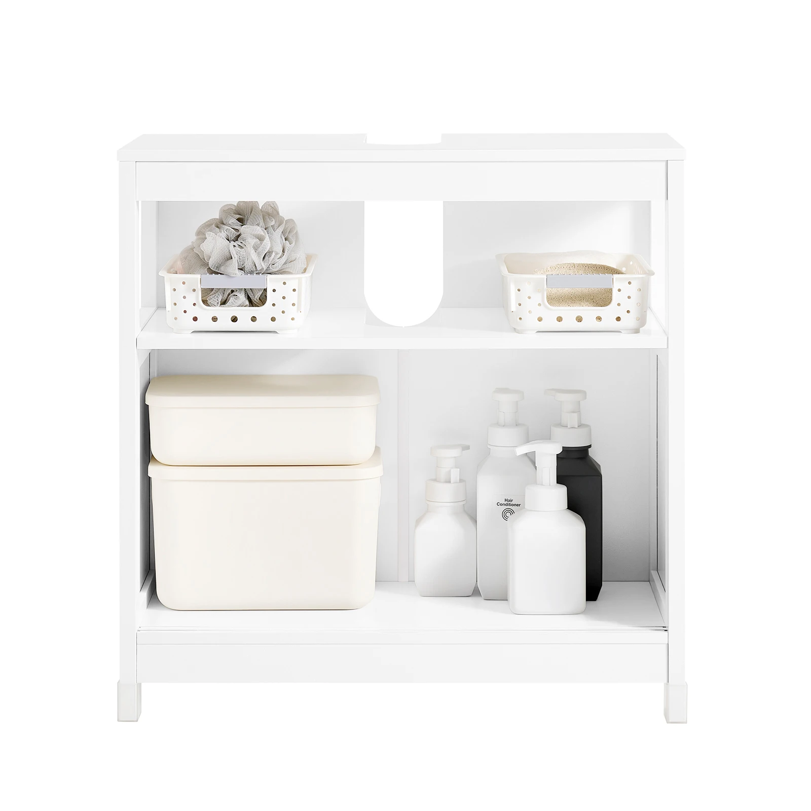 SoBuy FRG128 lavabo debajo del armario muebles de baño armario de baño con cojín para los pies debajo del armario tocador BHT alrededor de 60x61x30cm - Aliexpress