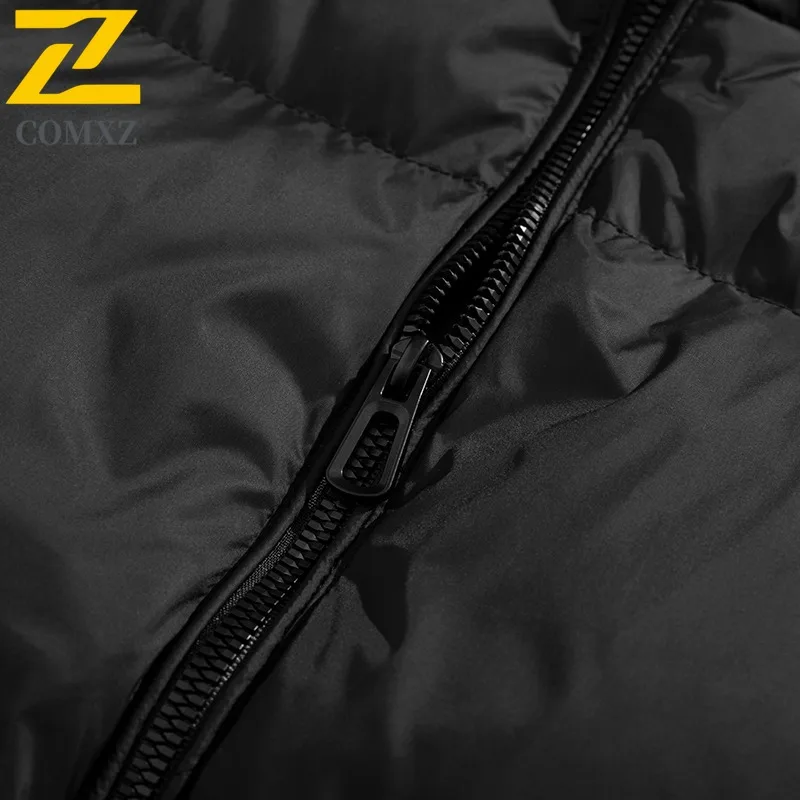 COMXZ Down Jacket High Quality Versatile Lightweight Warm Skiing Puffer Jacket Travel Minimalist Winter Jacket Men's Clothing