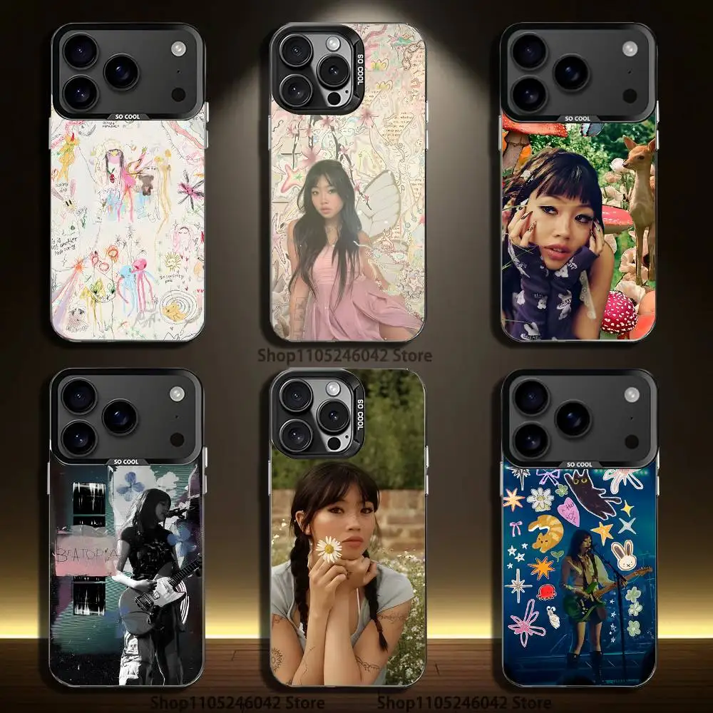 

B-beabadoobee Beatopia Phone Case For iPhone 17,16,15,14,13,12,11,Pro,XS,Max,Plus,Mini,SE4,E Black Matte Shockproof Cover