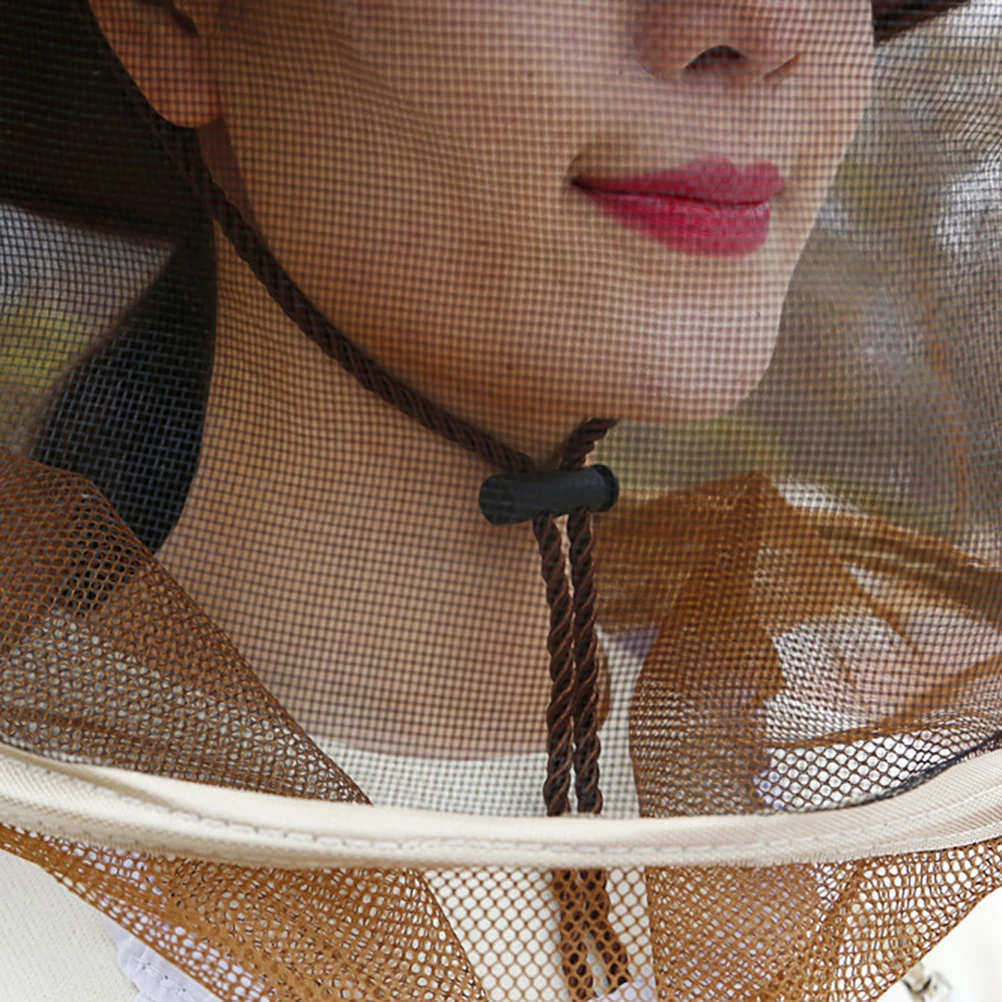 

3pcs Bee Hat Full Face Neck Cover Mask Cowboy Style Beekeeping Veil Full Neck Cover Mask Head Face Protector Gardening Hiking