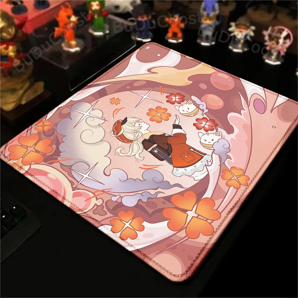 

Genshin Impact Small Mausepad Game Mousepad 18x22cm Kawaii Коврик Для Мыши Nonslip Deskmat Pc Accessories Lock Edge Keyboard Mat