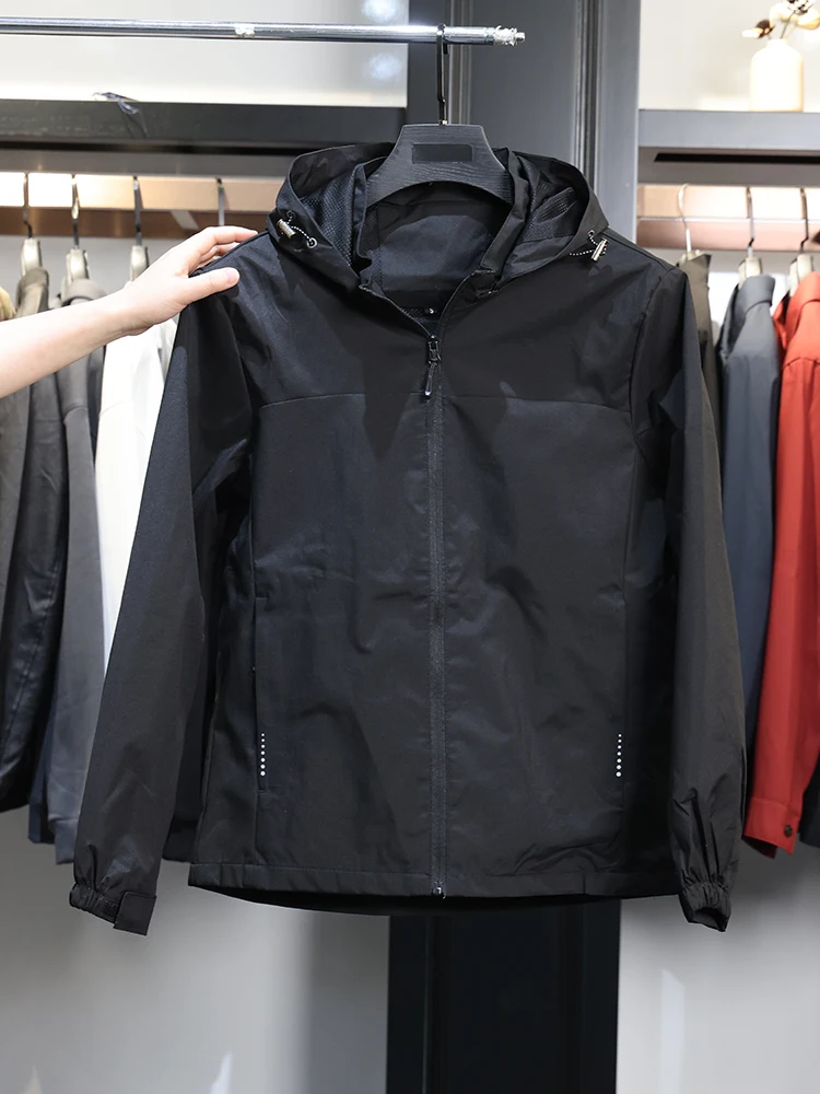 

Dooja ex Outdoor Sports Windproof Detachable Cap Jaet Polyester Fiber Long Sve Zipper Closure Stand Fit Youth Jaet