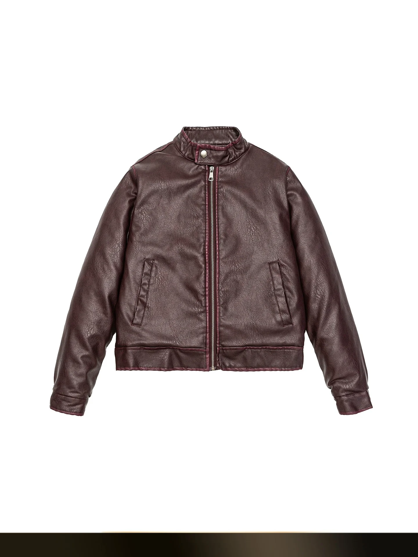 

Мужская зимняя теплая куртка из утолщенной искусственной кожи в американском ретро-стиле с воротником-стойкой, хлопковая, для мотоциклистов