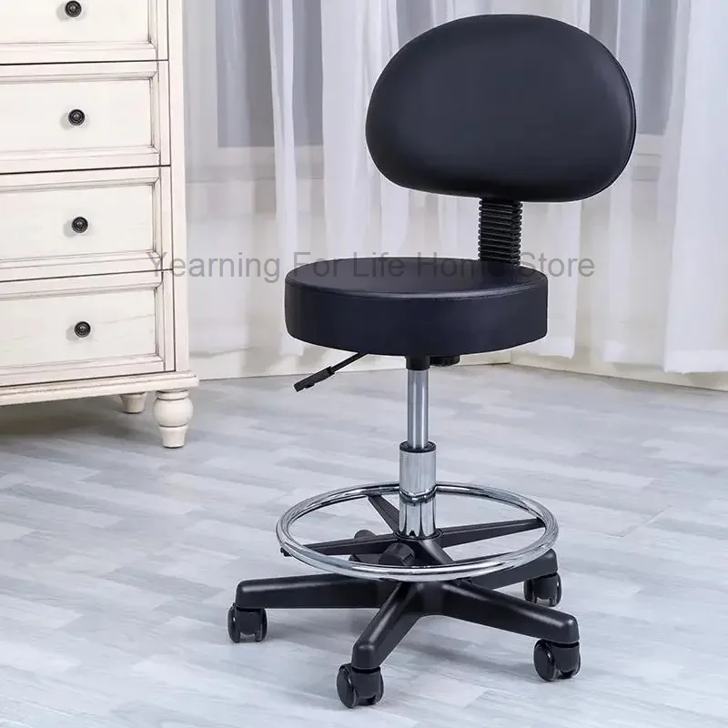 

Beauty Salon Chair Height Adjustable Professional Hairdressing Furniture Barber Elegant Chairs Low Wheel Barberchair Hairdresser