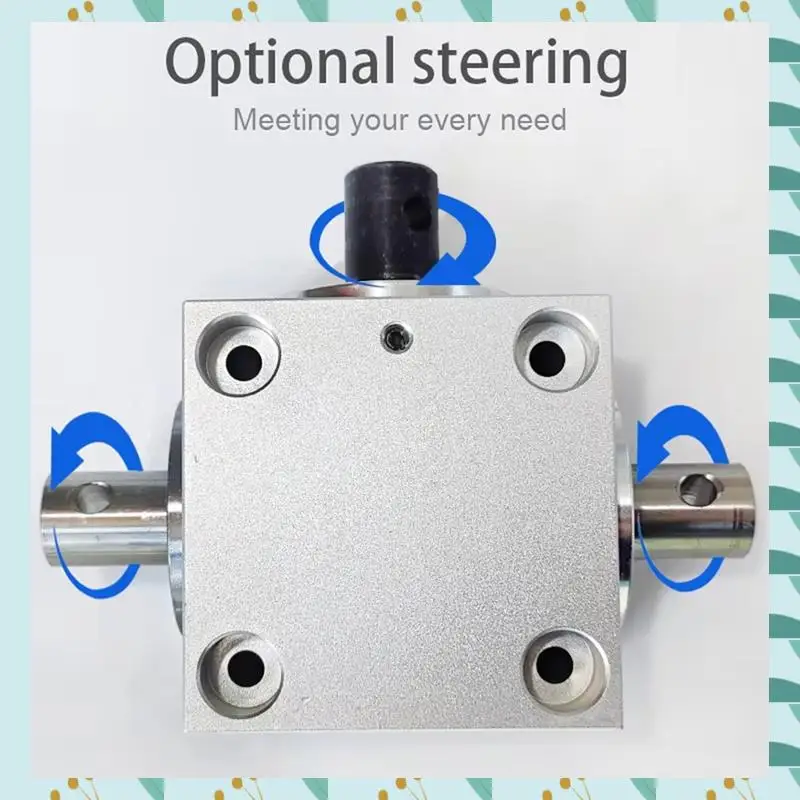 

A71P 1:1 Ratio Horizontal Right Angle Gearbox 15Mm Shaft 1.5M 20 Teeth 90-Degree Commutator Side Installation Two Axis