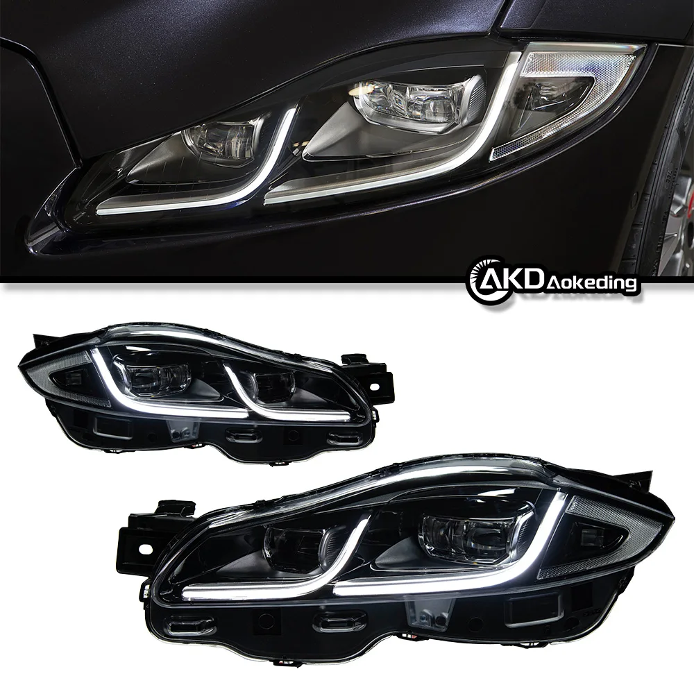 AKD Car Styling Head Lamp for Jaguar XJL Headlights 2011-2019 XJ XF XE Headlight LED DRL Signal Lamp Automotive Accessories