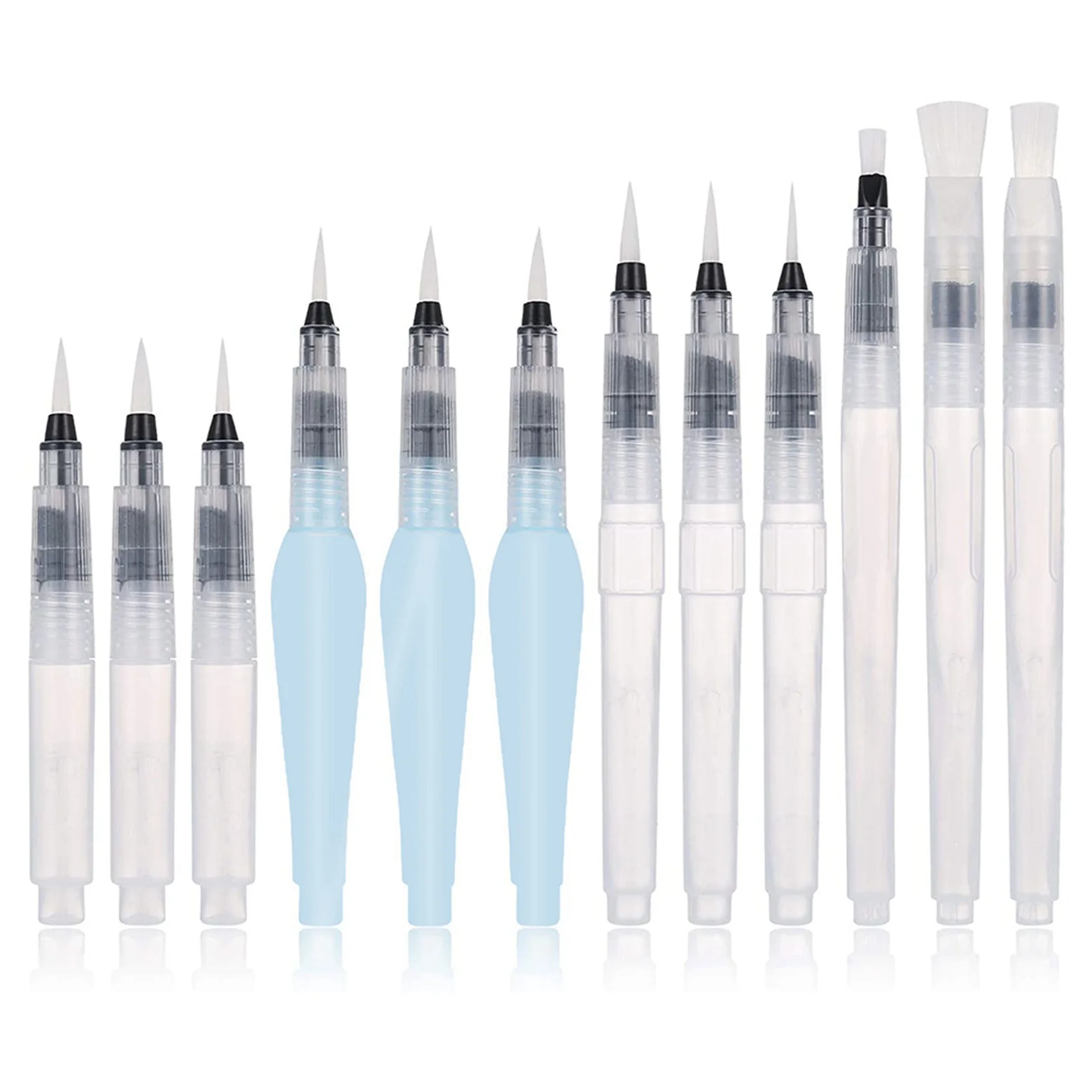 Superior-Watercolour Brush Pens Set,48 Pack Water Brush Pens Refillable Aqua Paint Brushes Ink And Water Brush Pens Art Supplies