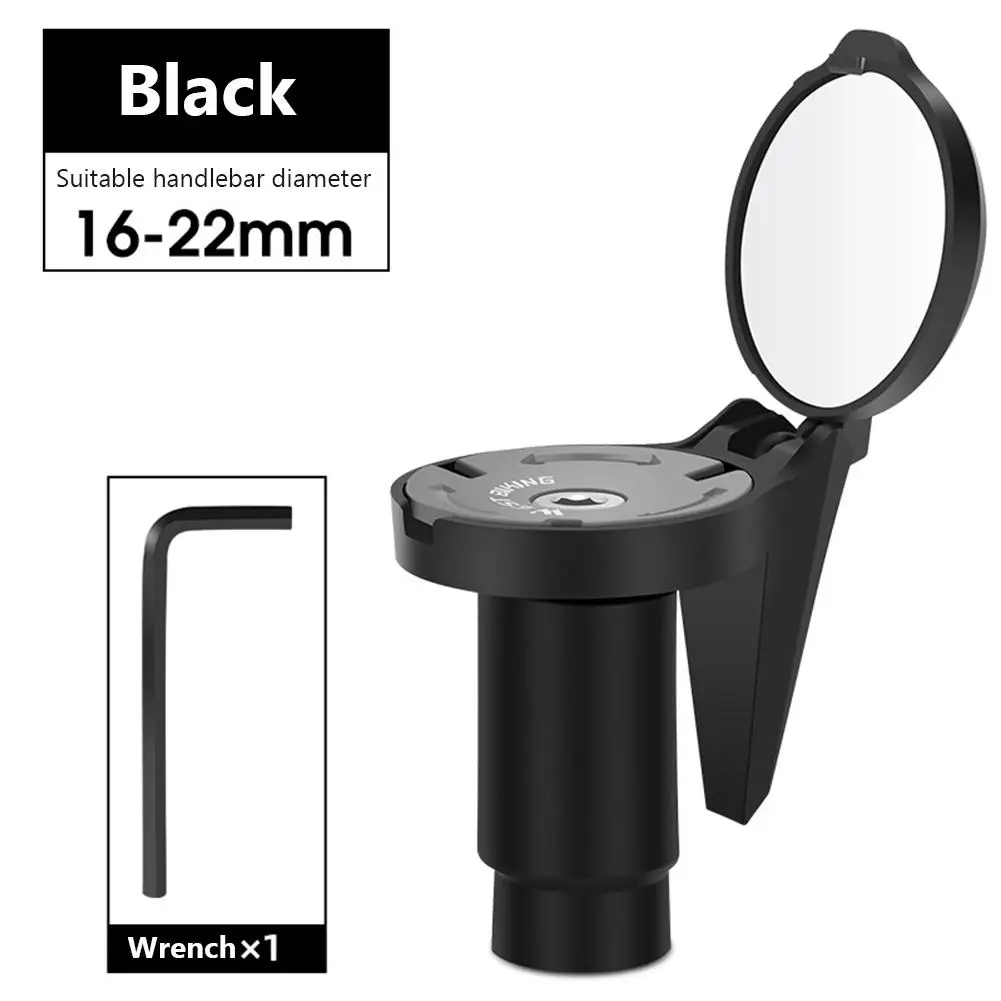 

Bicycle Rear View Mirror 360 Angle Adjustable Portable Lightweight Impact-resistant Bicycle Mirror Rearview Handlebars Accessory