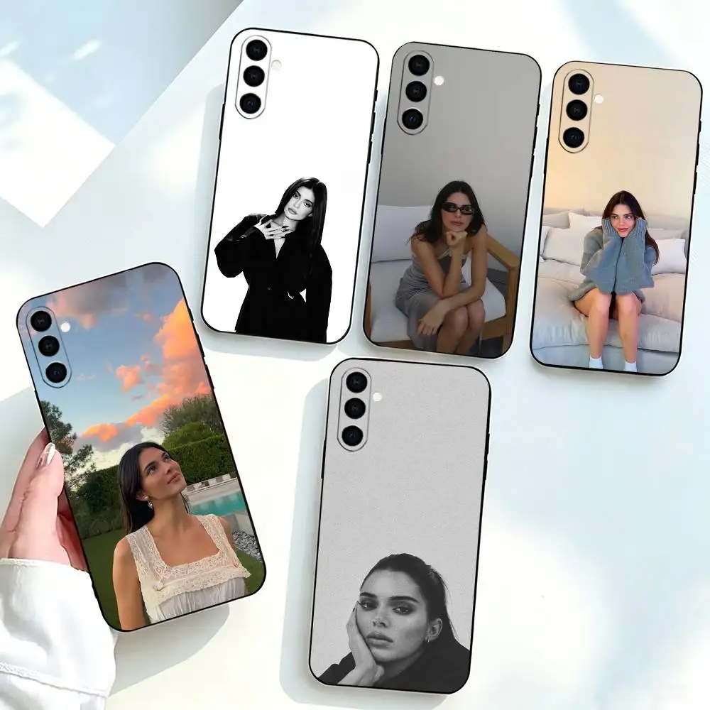 Kendall-l Jenner-r   Phone Case For Samsung Galaxy A73,A72,A71,A70,A53,A52,A51,Soft Silicone Black Cover