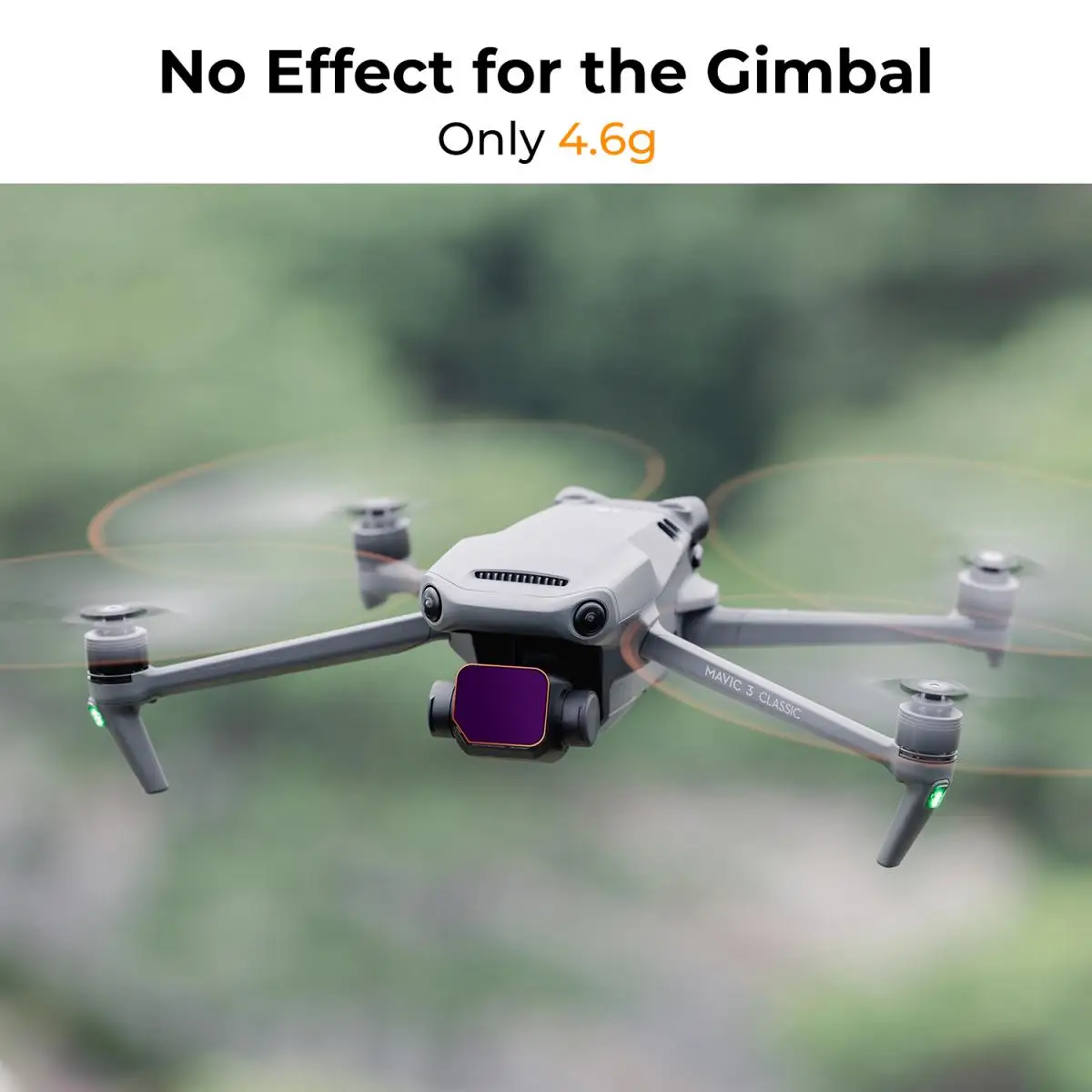 K & F Concept 4 шт. набор фильтров (ND8 + ND16 + ND32 + ND64) для DJI Mavic 3 Classic с 28 слоями нанопокрытия с зеленой пленкой против царапин