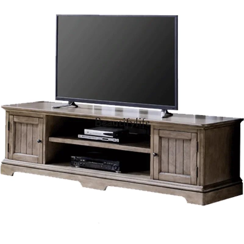 LS 04 خزانة تلفزيون من الخشب الصلب الأمريكي البسيط أثاث منزلي فاخر خفيف الوزن