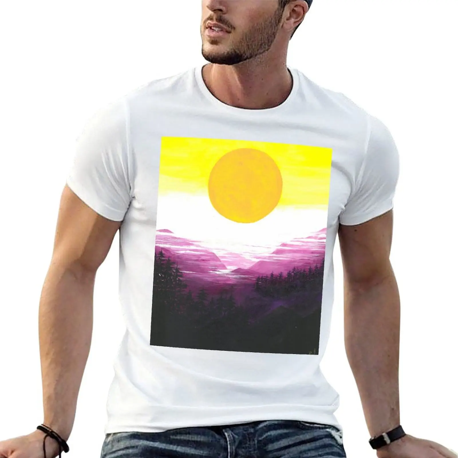 

cotton t shirts shirt T-Shirt Spectrum t summer man man for Light