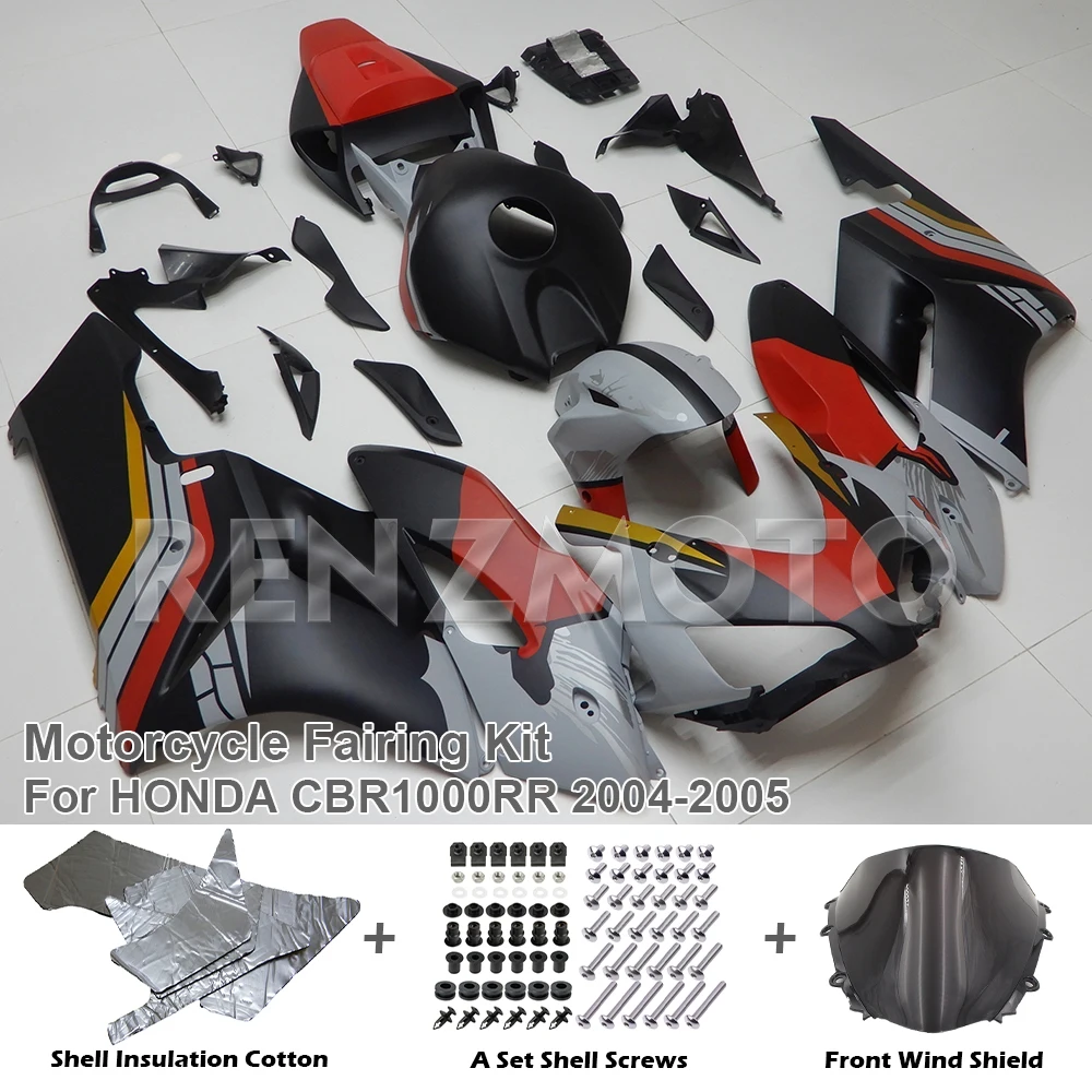 

Motorcycle Fairing Kit for Honda CBR1000RR 2004 2005 Body CBR1000RR 04 05 Injection 1000RR Advanced Cover Black Red