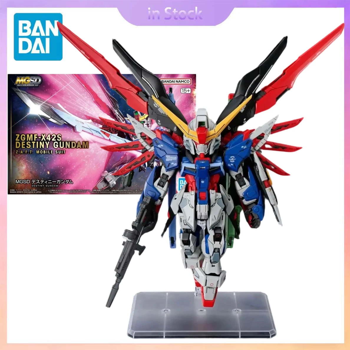 

Original Bandai Genuine In Stock MGSD 1/100 Destiny Gundam SEED SD Master Anime Collection Action Figure Model Kits Toys