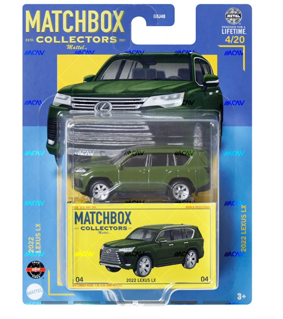 Original Mattel Matchbox Collectors Car Metal Diecast GBJ48 Ford Bugatti Divo Set Vehicle Model Toys for Boys Birthday Fun Gift