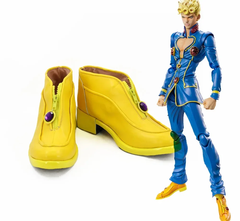 

JOJO's Bizarre Adventure Golden Wind Giorno Giovanna Cosplay Shoes Boots Custom Made