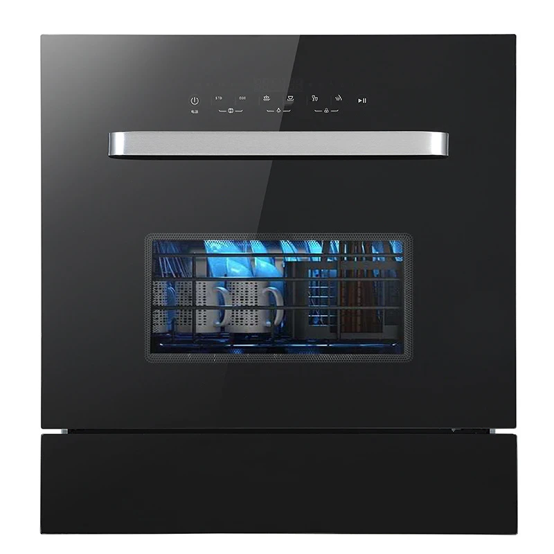 Dish Washer Home European Standard Built-in Kitchen 8 Sets Of Tableware Automatic Countertop Dishwasher