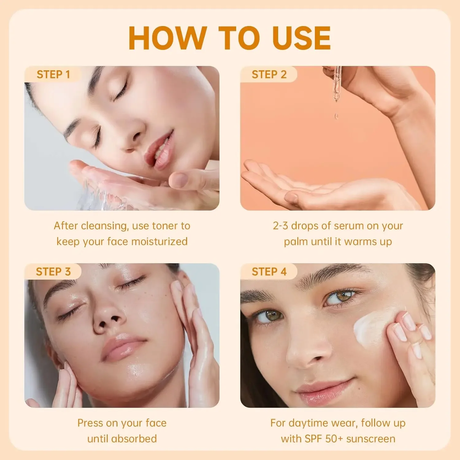 سيروم الوجه VGO فيتامين C E مع حمض الهيالورونيك: يقلل من البقع الداكنة ويغذي العناية بالبشرة وسيروم الوجه لجميع أنواع البشرة