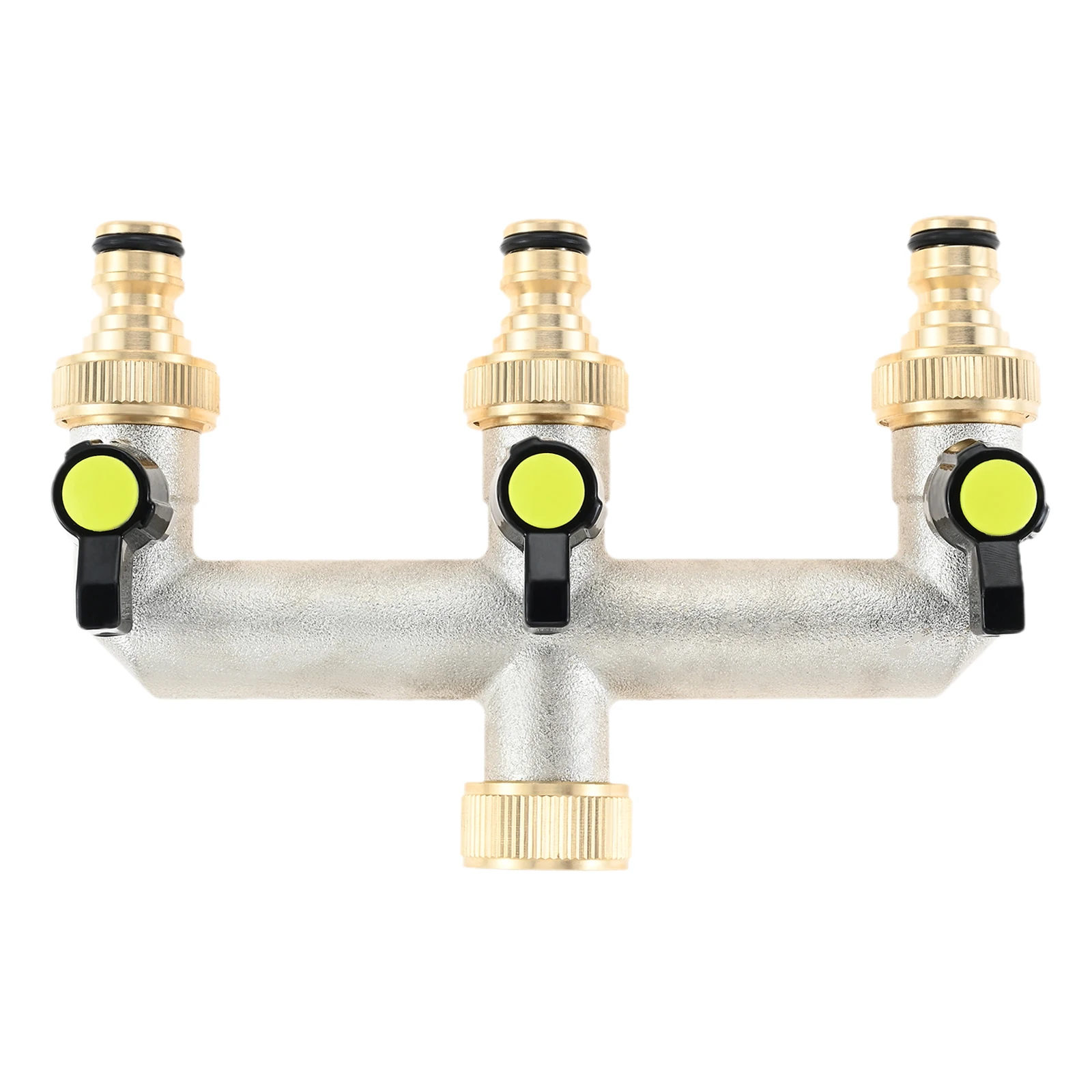 

3-ходовой распределитель водопроводной воды с удлиненной ручкой, распределитель воды 3/4 дюйма, индивидуальные запорные клапаны для садовых шлангов