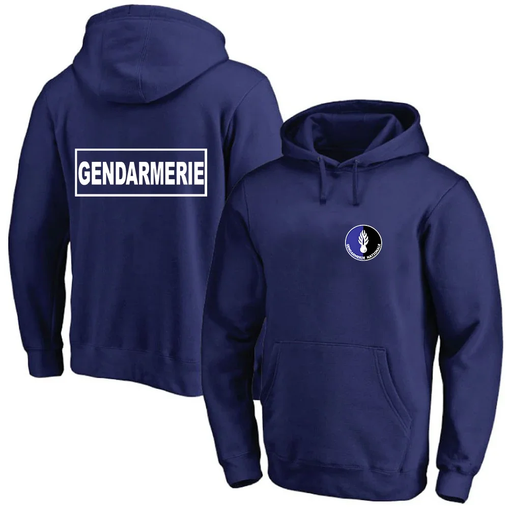 

French Gendarmerie PSIG 2024 Men New Fashionable Printing Solid Color Hoodies College Harajuku Casual Sport Pullover Sweatshirts