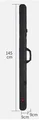 145x9.5x9 black