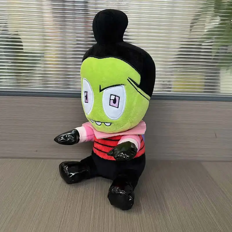 28cm Alien ET 3D Eyes Green Invader ZIM GIR Dog Plush Figure Toy Soft Stuffed Collectible Toy Christmas Gift Toys for Children