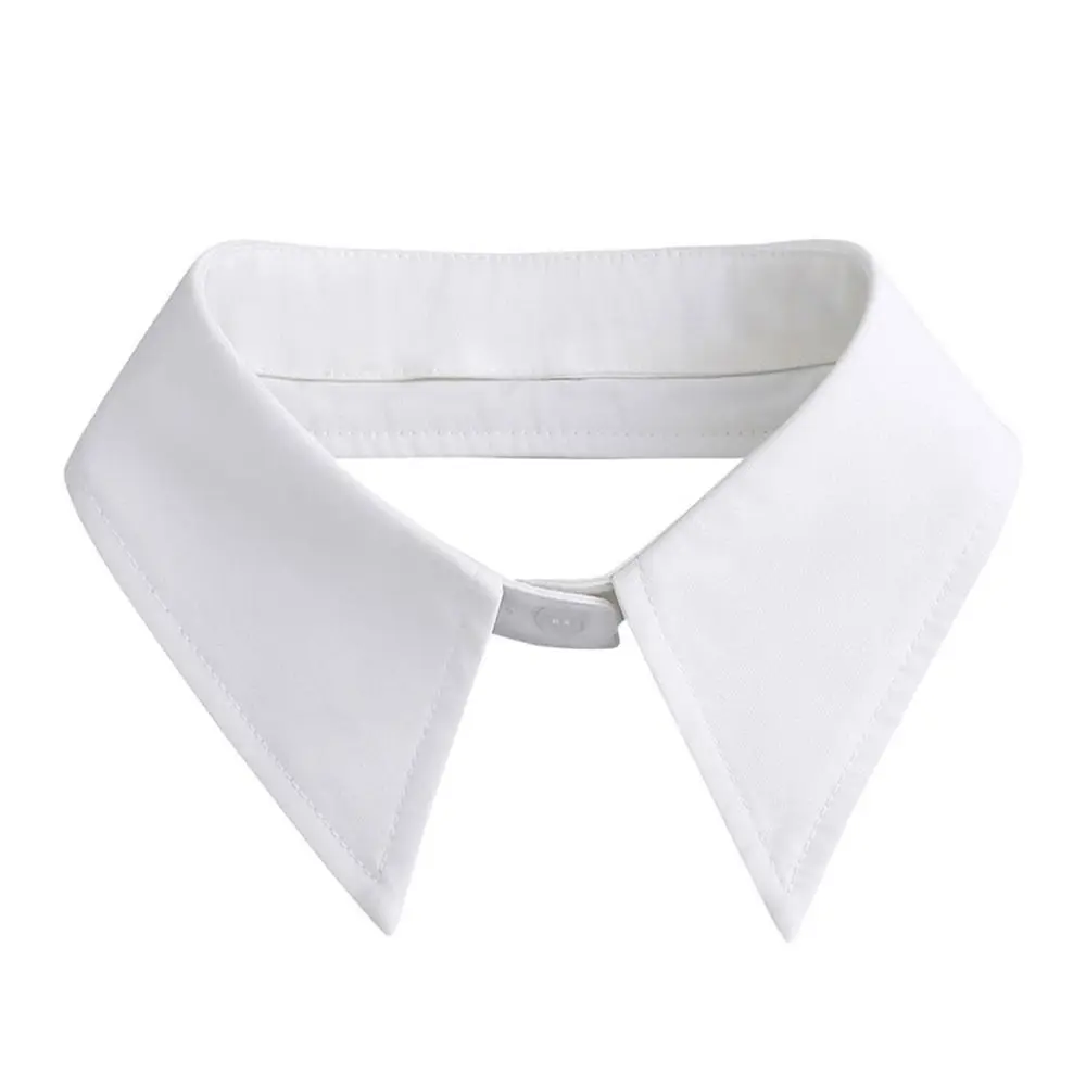 Sweet Chiffon PU Leather Fake Collar Square Korean Style Detachable Shirt Colar Tie Clothes Decoration Sweater False Collar Lady