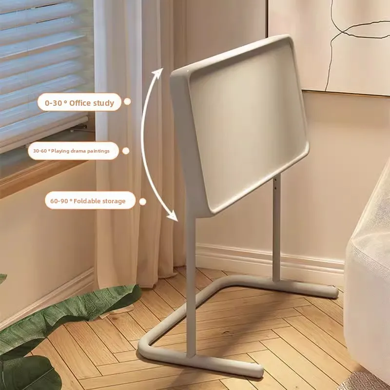

Adjustable Bedside Desk, Minimalist Sofa Side Table, Foldable Writing Desk for Bedroom, Multi-Scenario Computer Table Stylish