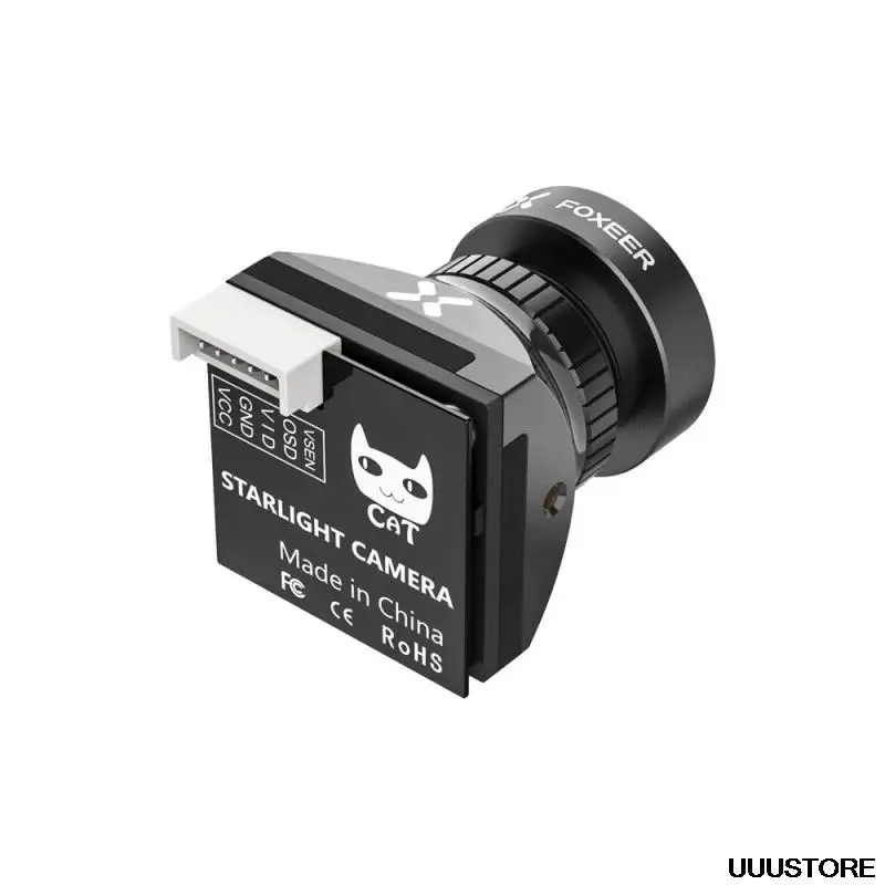 Foxeer Micro Cat 3 1200TVL Starlight 0.00001Lux FPV Camera Low Latency Low Noise Support OSD & Menu Remote For RC Racing Drone