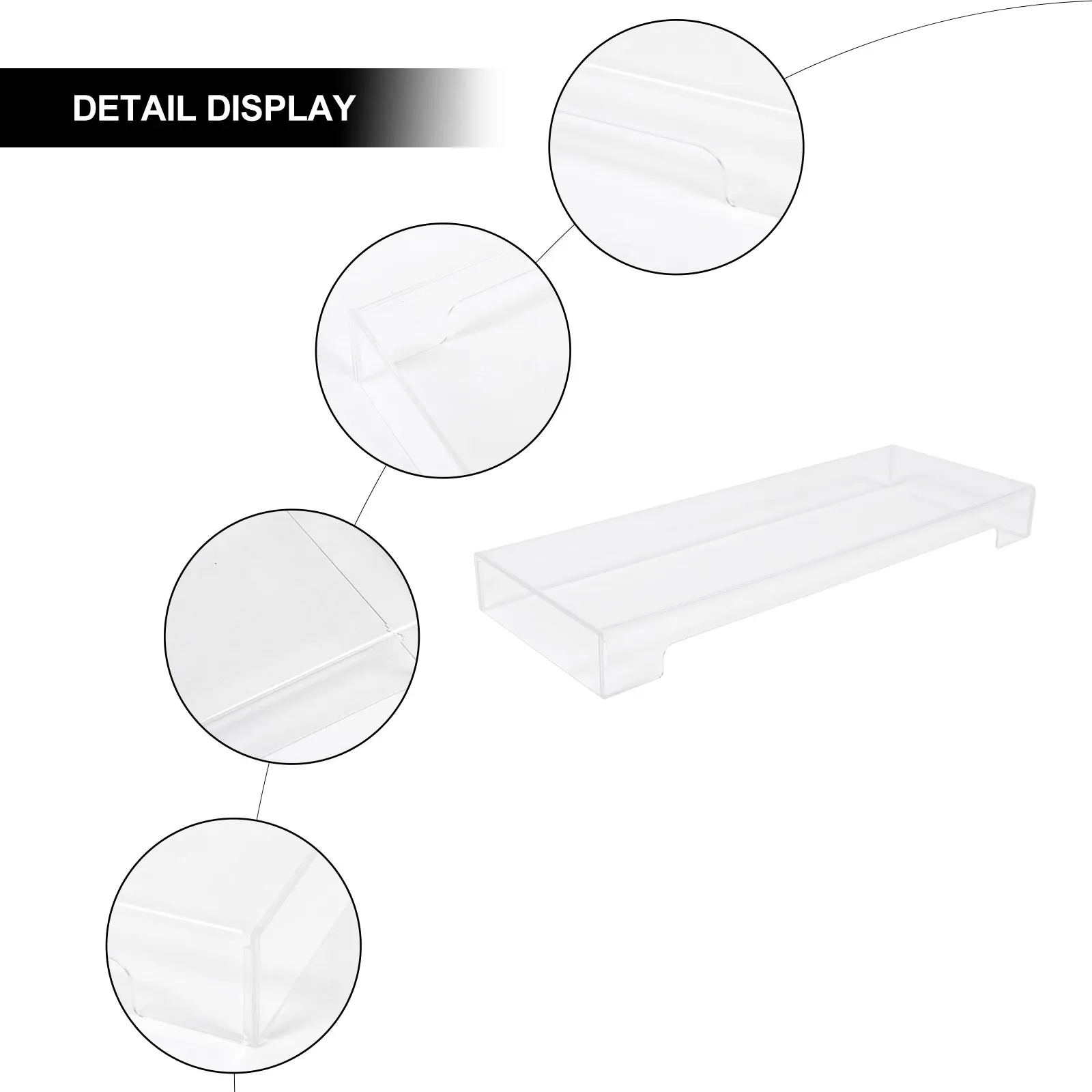 

Keyboard Protection Cover 475x175x48mm Transparent Acrylic Keyboard Protector Dust Water Resistant Mechanical Laptop Covers