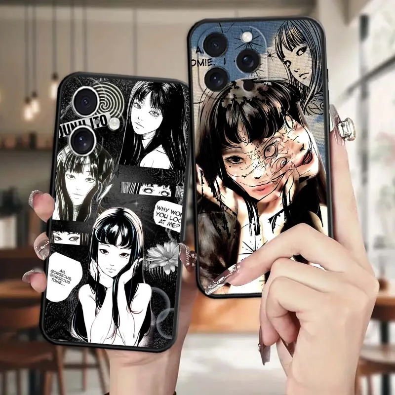 

Senior Cool Tomie Kawakami Phone Case For Apple iPhone 16 16E 15 14 13 12 11 XS X Pro Max Plus Black Soft Silicone Cover