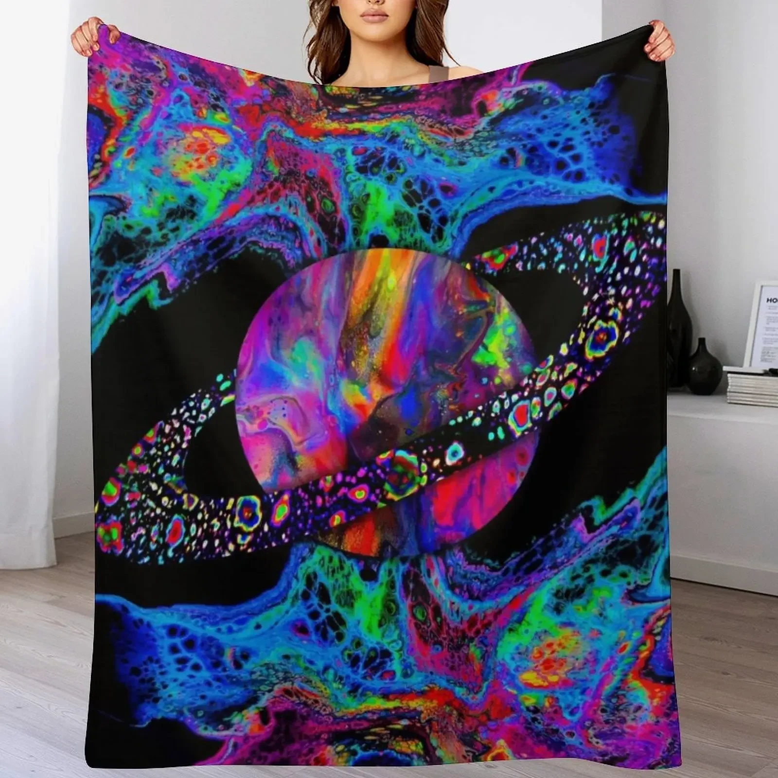 

Cosmic Trip (Tall) Throw Blanket bed plaid Flannel Bed Fashionable Camping Blankets