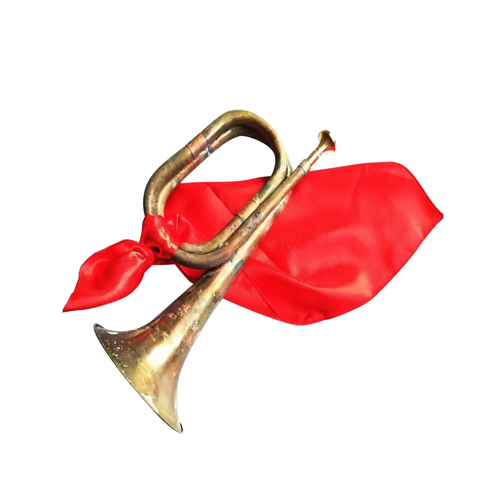 Solid Copper and Brass Bugle Signal Musical Instrument Trumpet Blowing Bugle for School Cavalry Beginner Orchestra Children