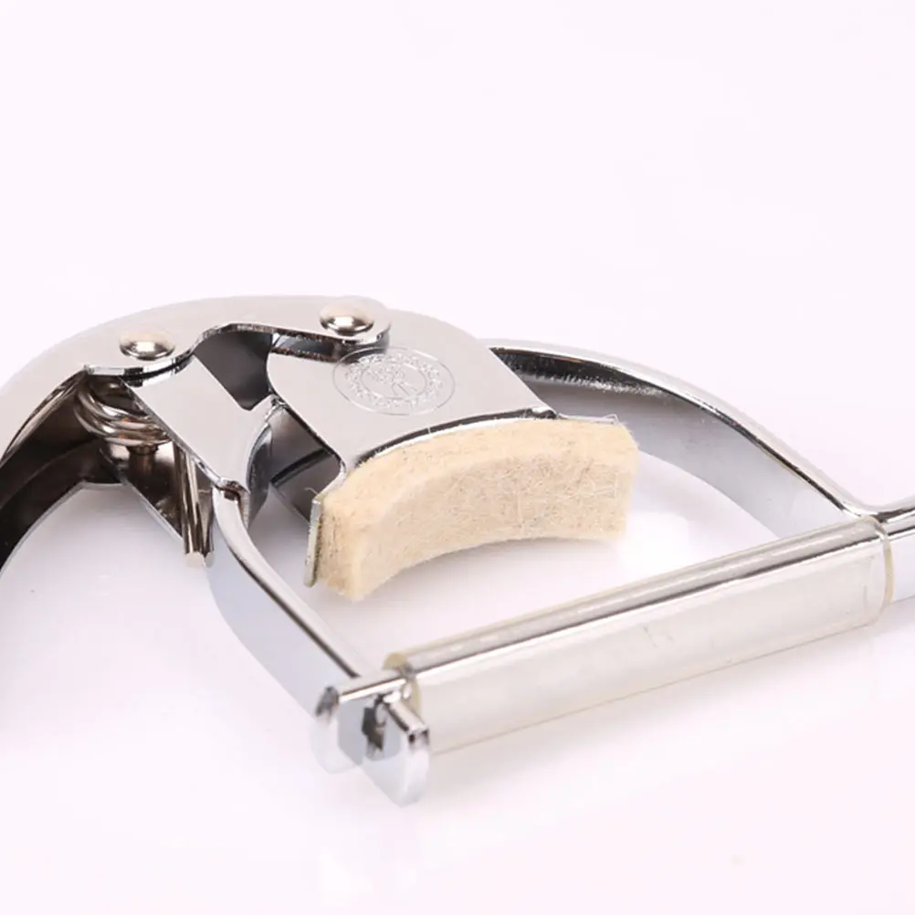 

1pc Big Ruan Capo Filament Design Durable Metal Sandhi Clip Quick Tone Changer Reusable Spring Elastic Labor-Saving Guitar