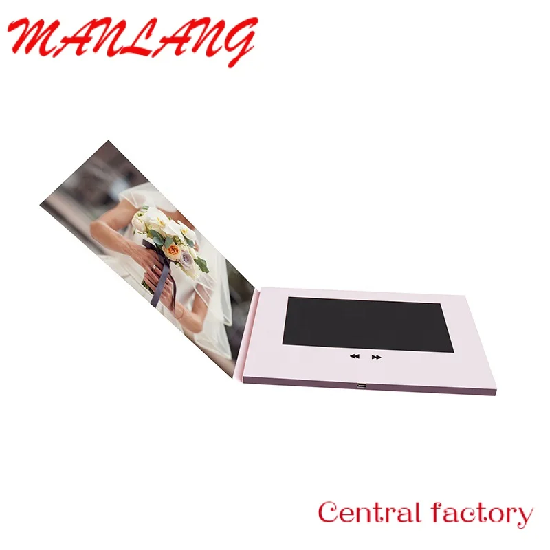 Custom  Best Quality "LCD Screen Customization Birthday Wedding Invitation Video Greeting Card