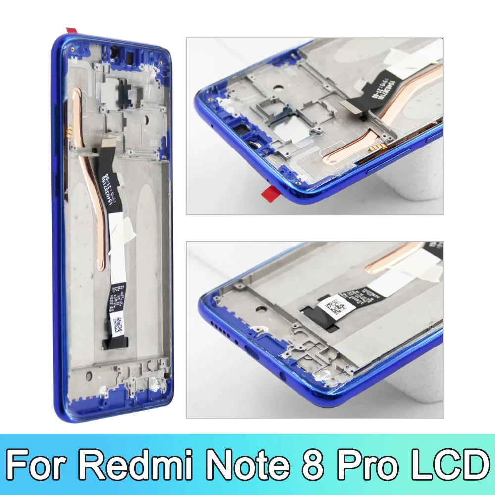 6.53\'\' 100% Tested Display for Pantara Xiaomi Redmi Note 8 Pro 2015105 M1906G7I Lcd Display Touch Screen Digitizer Assembly Part