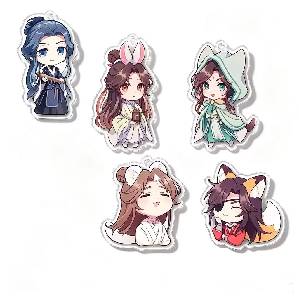 Tian Guan Ci Fu Mo Dao Zu Shi Cute Anime Badge Acrylic Brooch Heaven Official’s Blessing Hua Cheng Cosplay Lapel Pins Jewelry