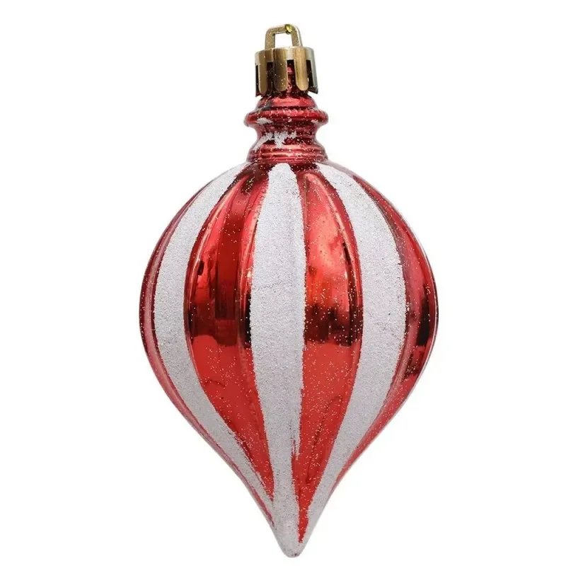 Christmas Red White Painted Electroplated Gourd Charm Pendant Christmas Tree Tipsy Fruit Decoration Hanging Ornament