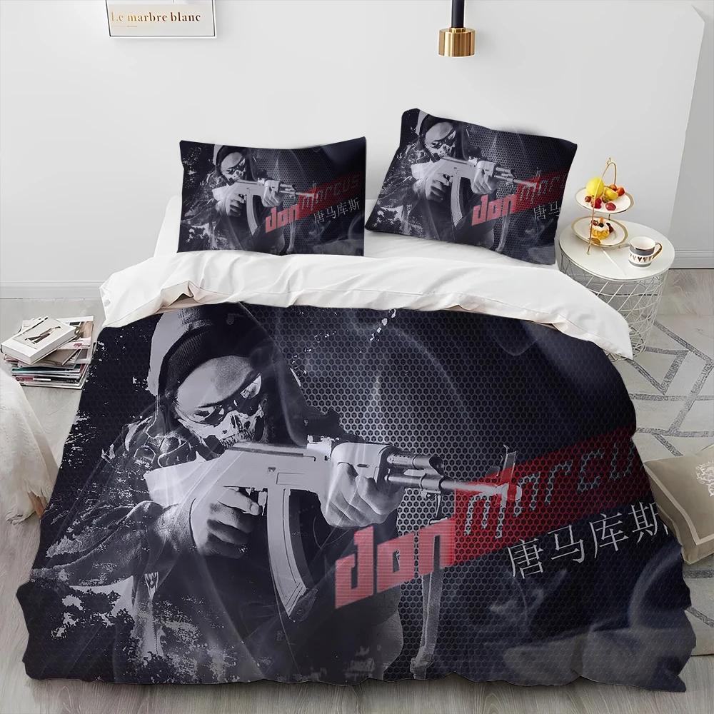 Imagem -02 - Gogame Gamercounter Strike Comforter Bedding Setduvet Cover Bed Conjunto Quilt Cover Fronha King Queen Size Bedding Conjunto Kid cs