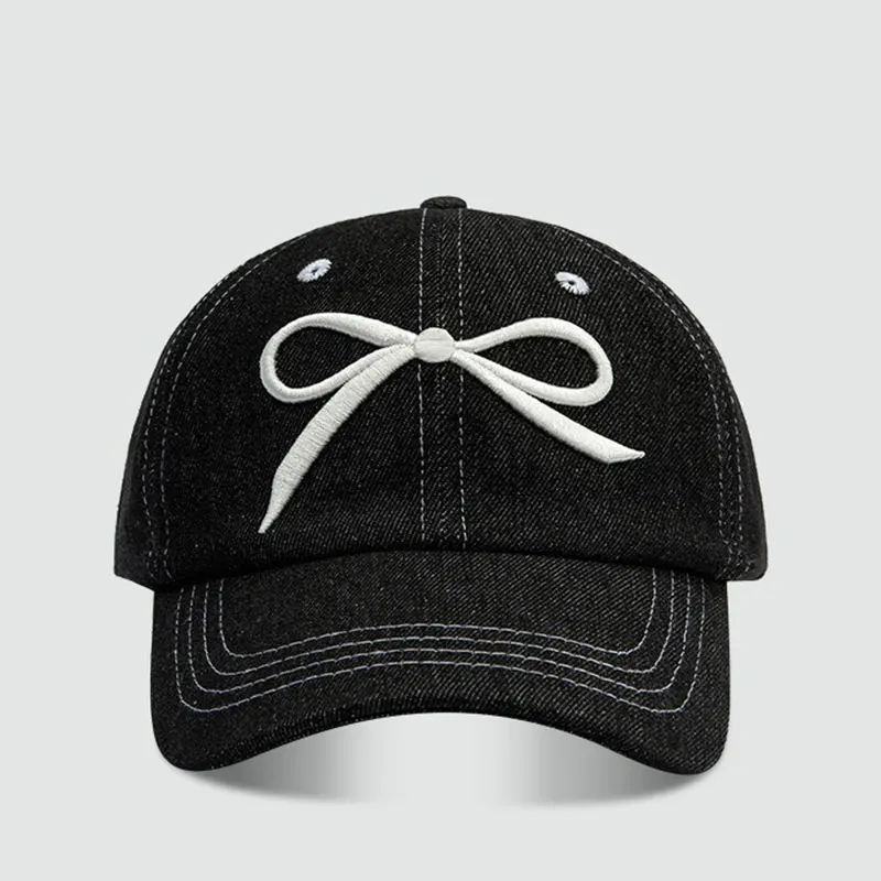 Лето-весна с бантом и 3D вышивкой, большая бейсболка для женщин и девочек, защита от ультрафиолета, шляпа от солнца, Ladeis, повседневная уличная шляпа в виде утконоса