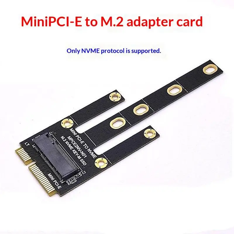 Mini PCIE To NVME Adapter Mini PCIE To M2 MINI PCI-E To NVME Convert Card Riser Support 2230 2242 2260 2280 NVME PCIE M2 SSD