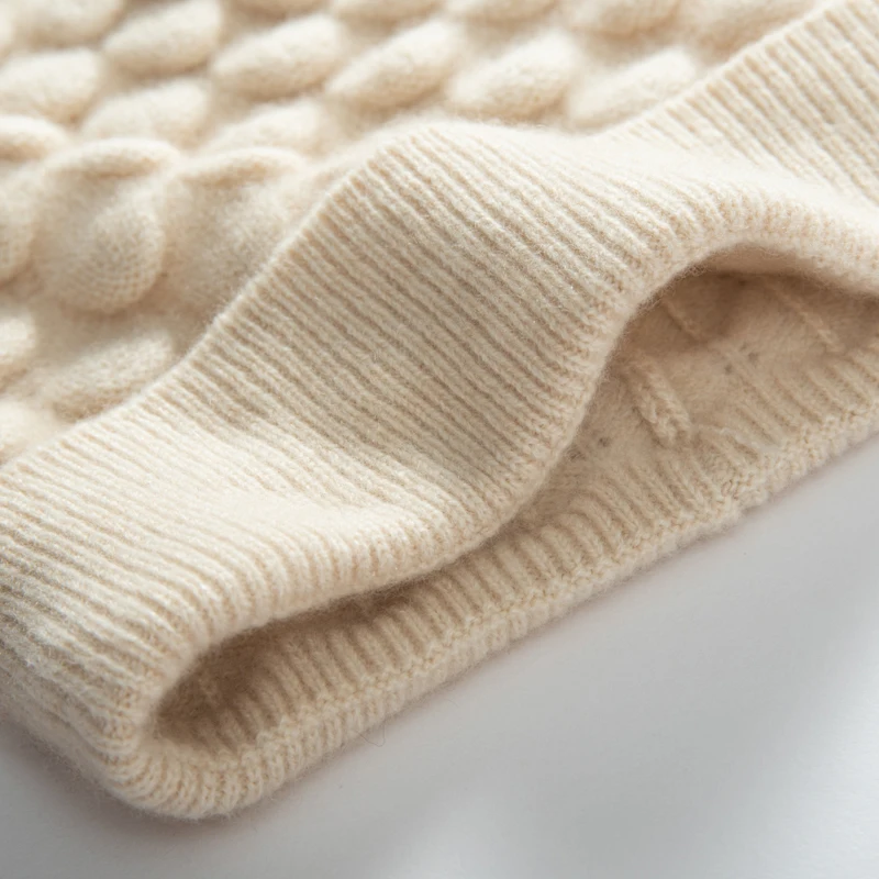 Aクラスカシミヤ厚手暖かい帽子女性の冬の立体ニットカシミヤ帽子ファッション高品質レジャー帽子女性