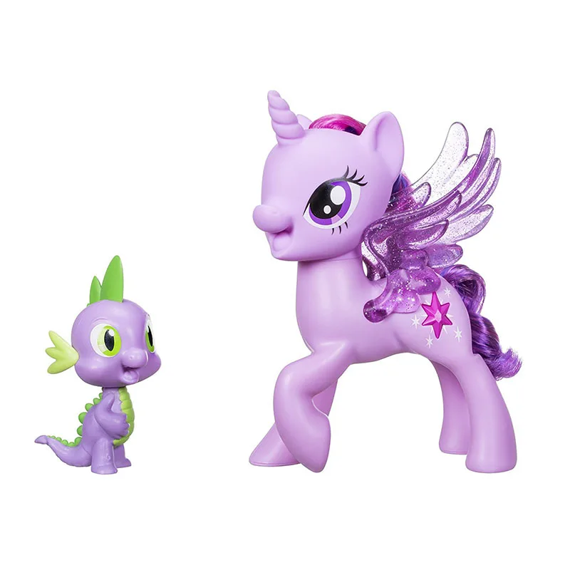 Hasbro My Little Pony Cute Cartoon Action Figure Twilight Sparkle Unicorn Set Kawaii Model Collection Hobby Gift Toy