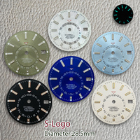 New 28.5mm S Logo Skywalker Dial black Dial NH35 Dial Suitable For NH36 Japan Movement Watch Modification Accessories