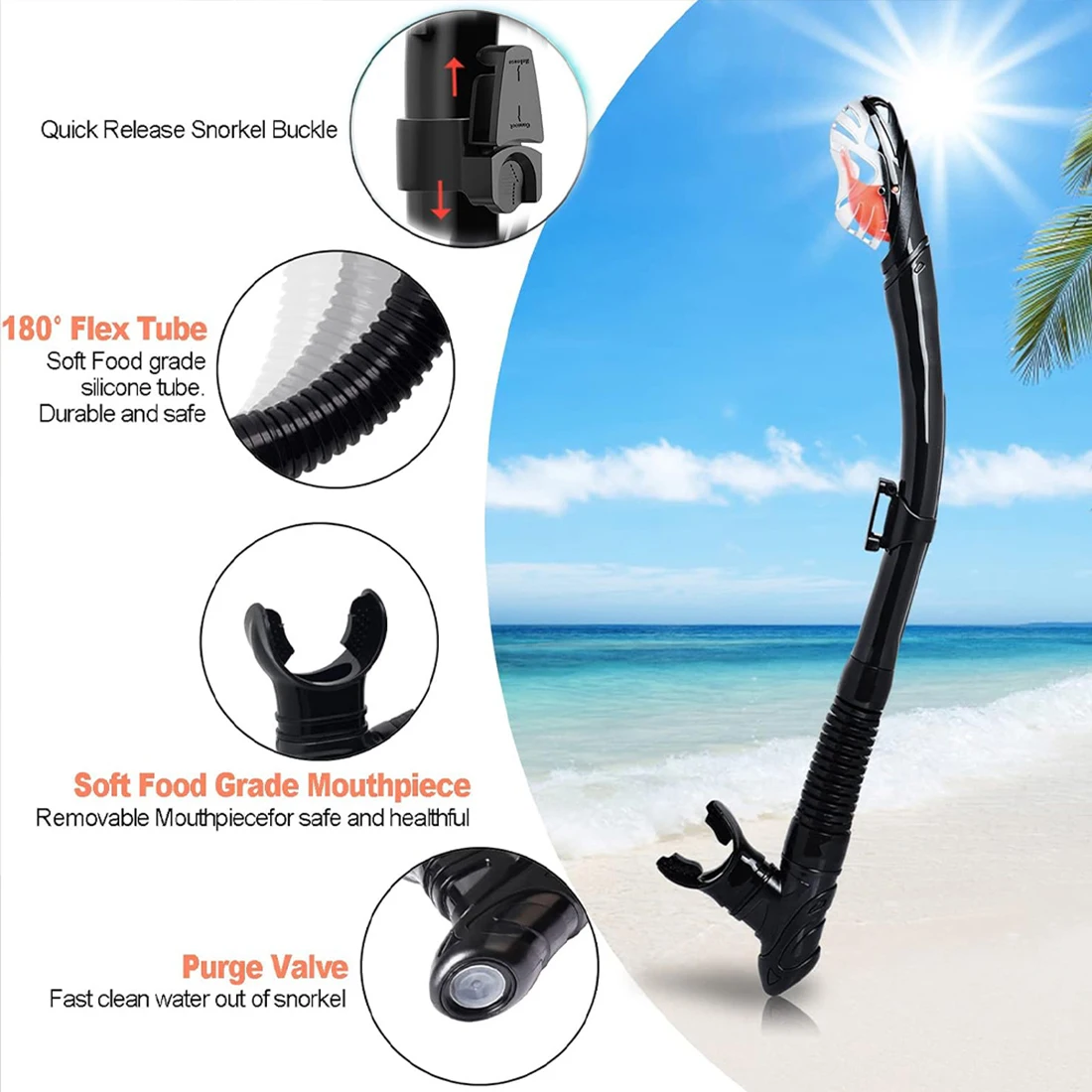 طقم غطس للكبار، قناع غطس شبه ج - مراجعة Snorkel Set وسعره
