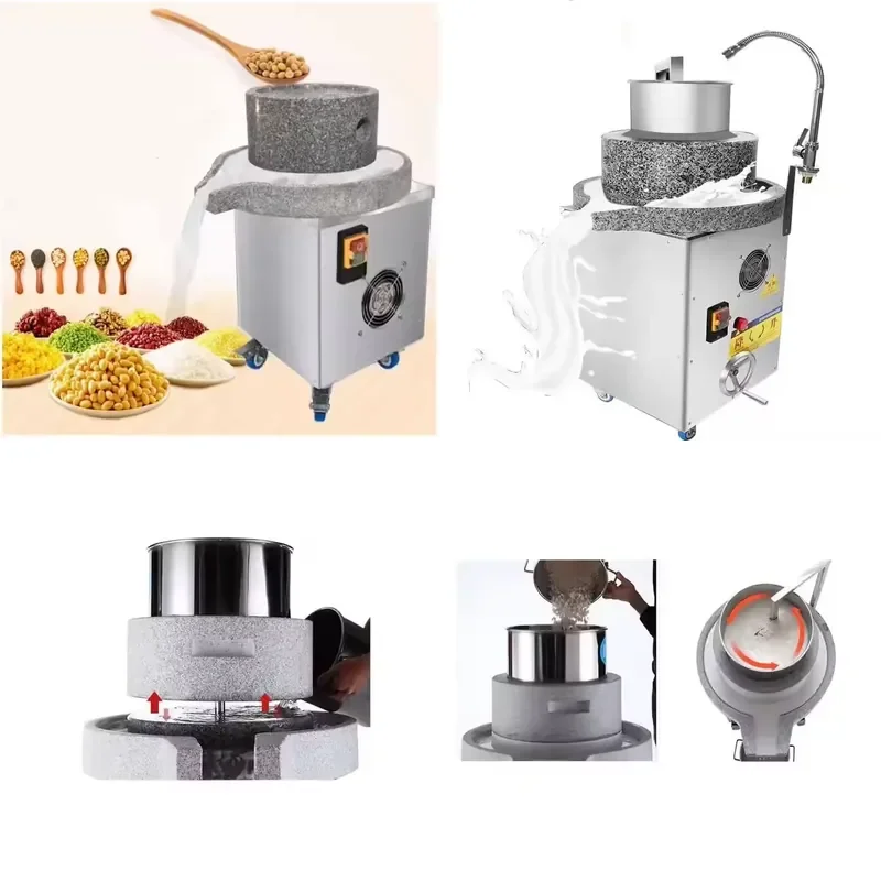 Flour Matcha Stone Grinding Mill Machine for Commercial Use Manual Coffee Flour Rice Sesame Wheat Granite Stone Grinder